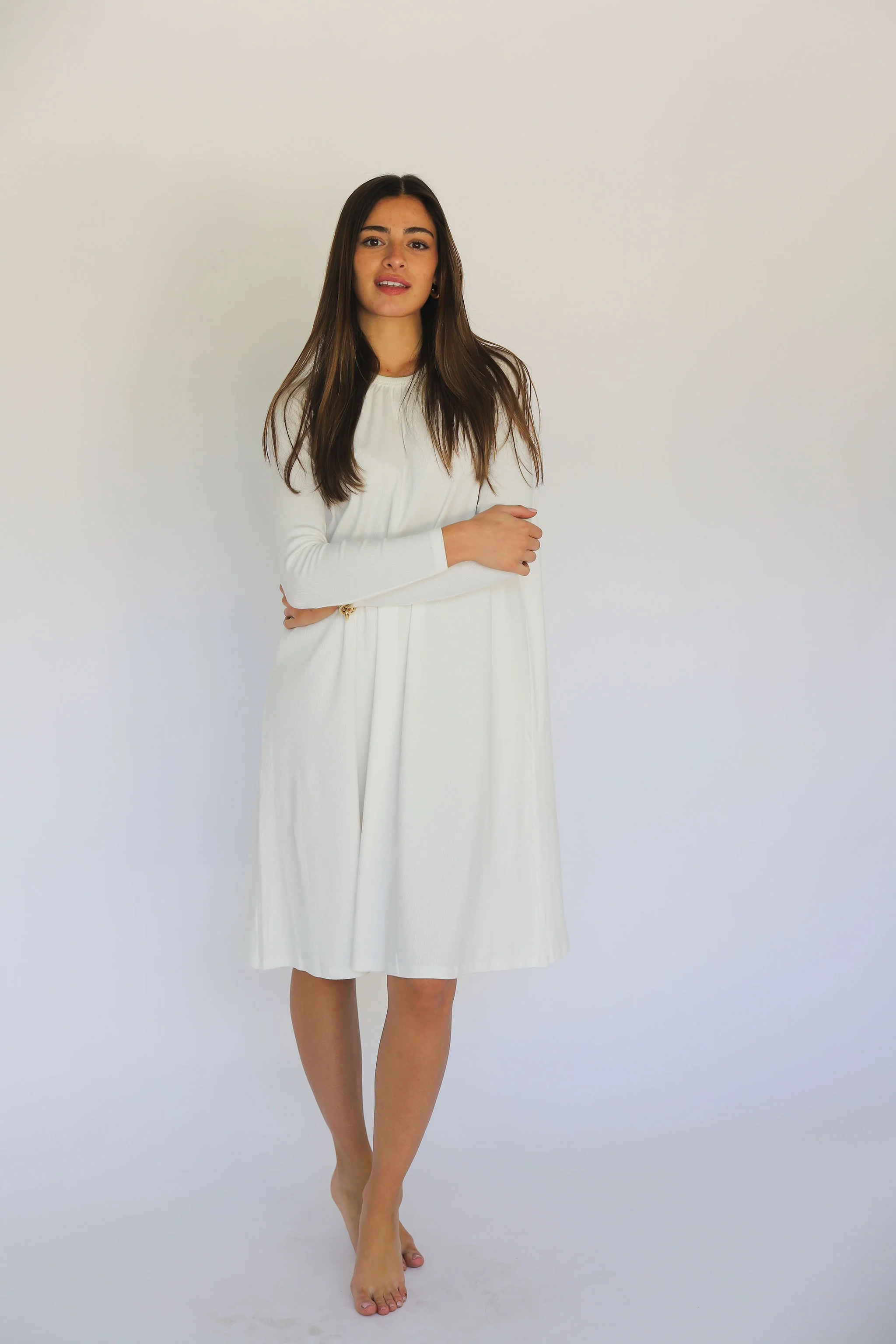 Ana Ribbed Dress (Short) - Image 3